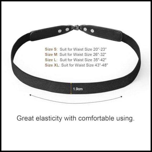Elastic Stretch Belt for Dresses Retro Skinny Thin Waist Belt main image 6